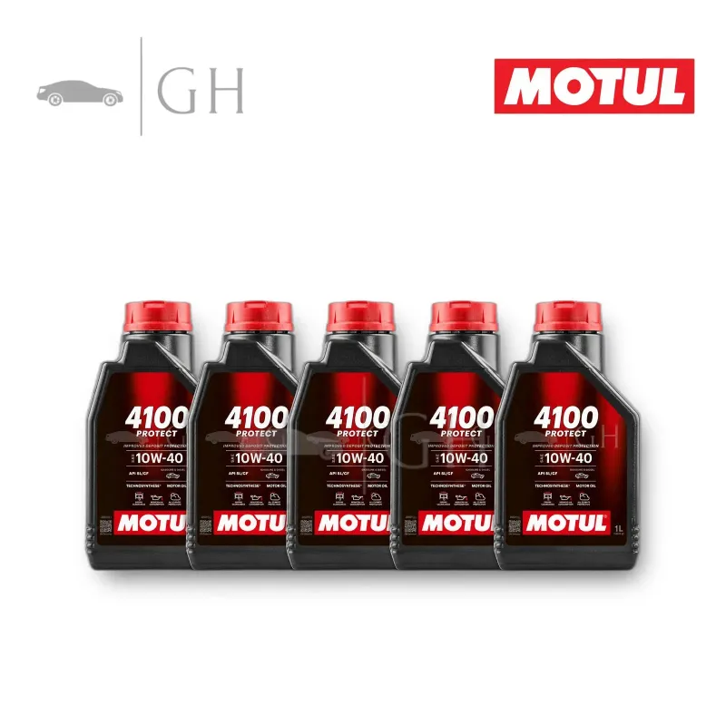 MOTUL - 5 X 1 LT /LITRO OLIO MOTORE AUTO 10W40 4100 PROTECT - BENZINA / DIESEL