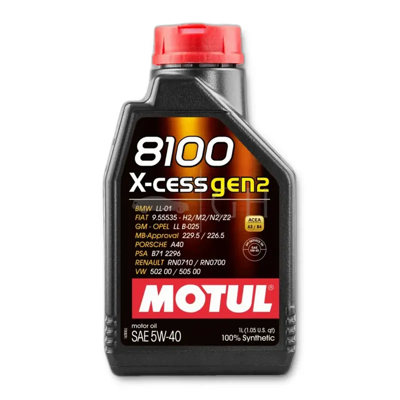 MOTUL - 5 X1 LT /LITRO OLIO MOTORE AUTO 5W40 8100 X-CESS GEN2 - BENZINA / DIESEL