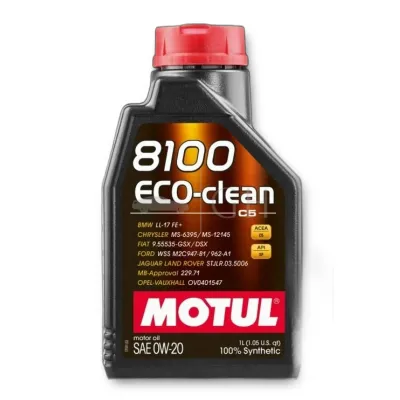 MOTUL - 5 X 1 LT /LITRO OLIO MOTORE AUTO 0W20 8100 ECO CLEAN - BENZINA / DIESEL