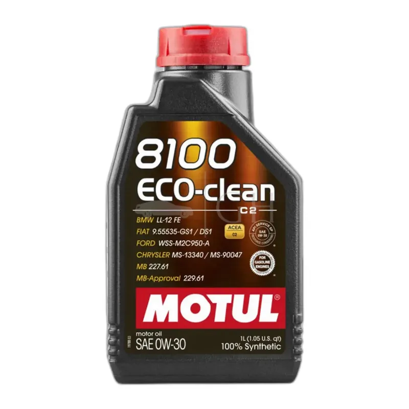 MOTUL - 5 X 1 LT / LITRO OLIO MOTORE AUTO 0W30 8100 ECO CLEAN - BENZINA / DIESEL