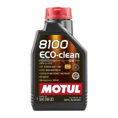MOTUL - 5 X 1 LT / LITRO OLIO MOTORE AUTO 0W30 8100 ECO CLEAN - BENZINA / DIESEL