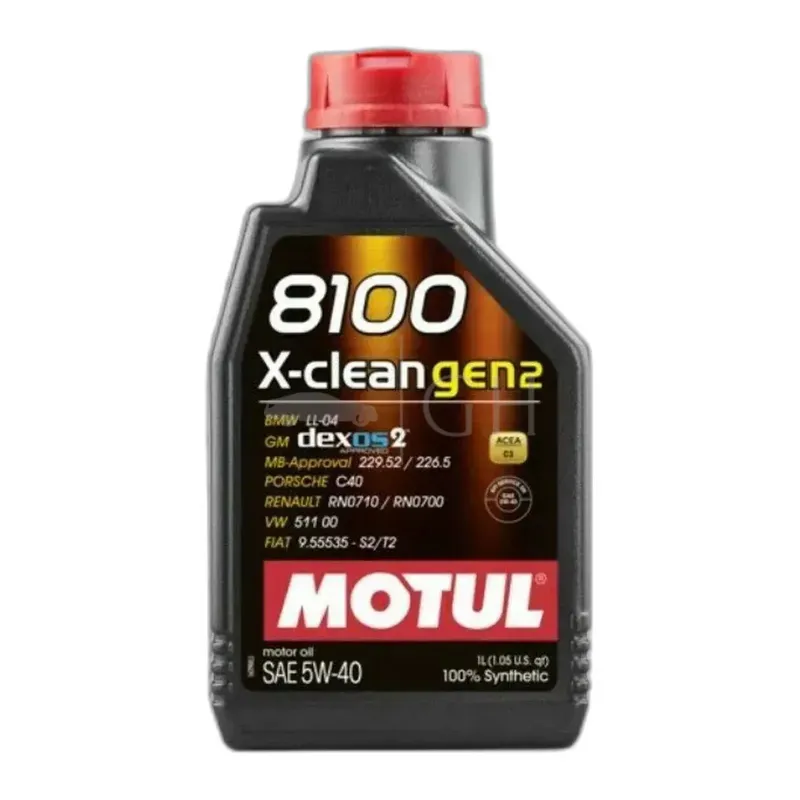 MOTUL - 5 X 1 LT /LITRO OLIO MOTORE AUTO 5W40 8100 X-CLEAN GEN2 - BENZ. / DIESEL