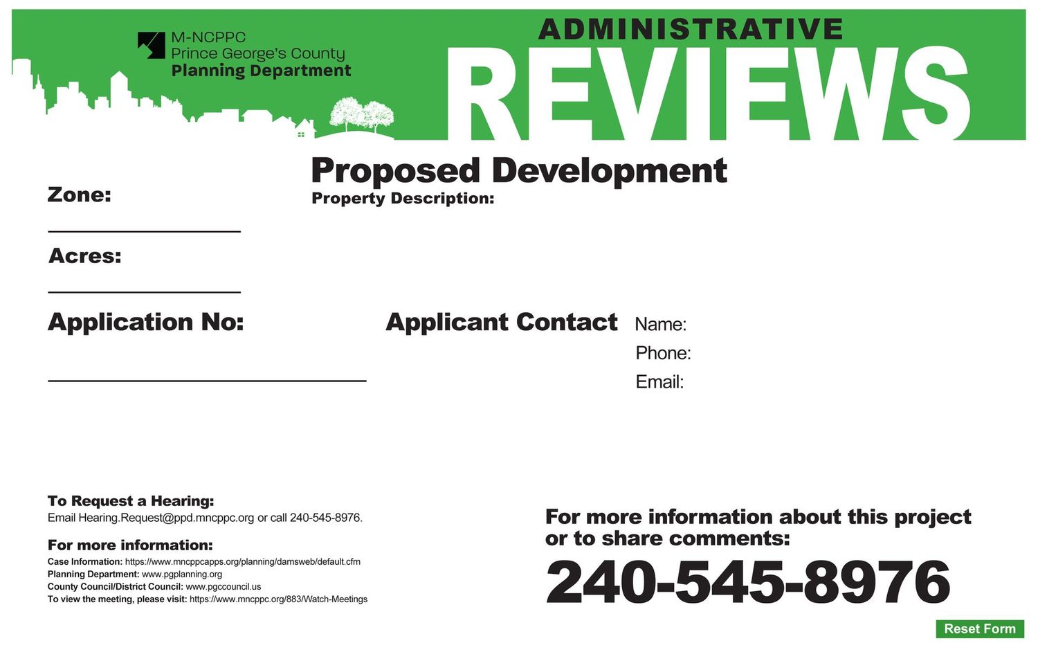 ADMINISTRATIVE REVIEWS Signs