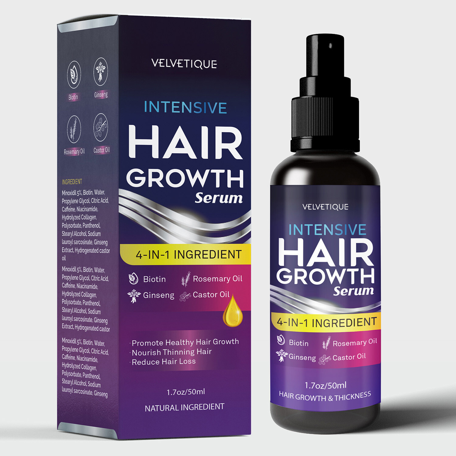 Veletique Hair Growth Serum 50ml