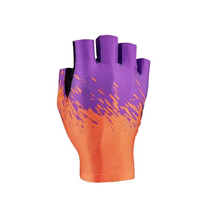 Guantes Supacaz SupaG - Naranja con Morado Cortos