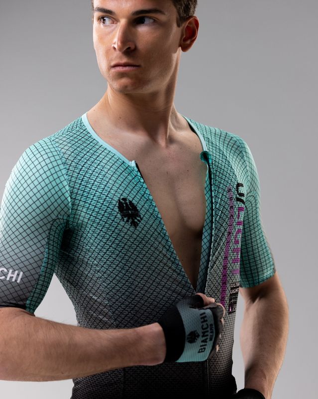 Jersey Bianchi - Ultralight con zíper