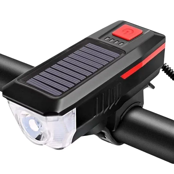 Luz con panel solar y bocina