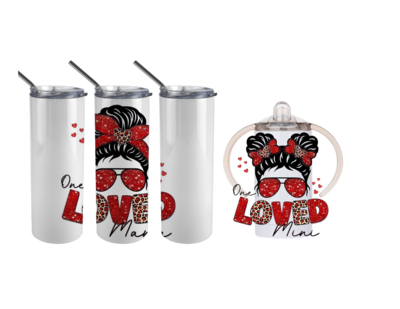 20 oz One Loved Moma and One 12 oz one Loved Mini Stainless Steel Tumbler Set