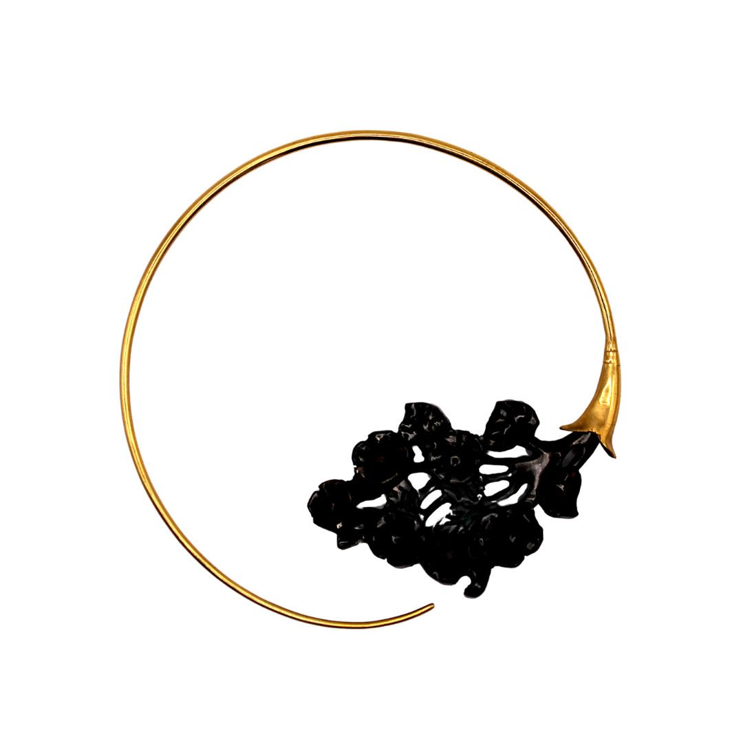 Juxtapose Bunch Horn Yellow Gold Plated