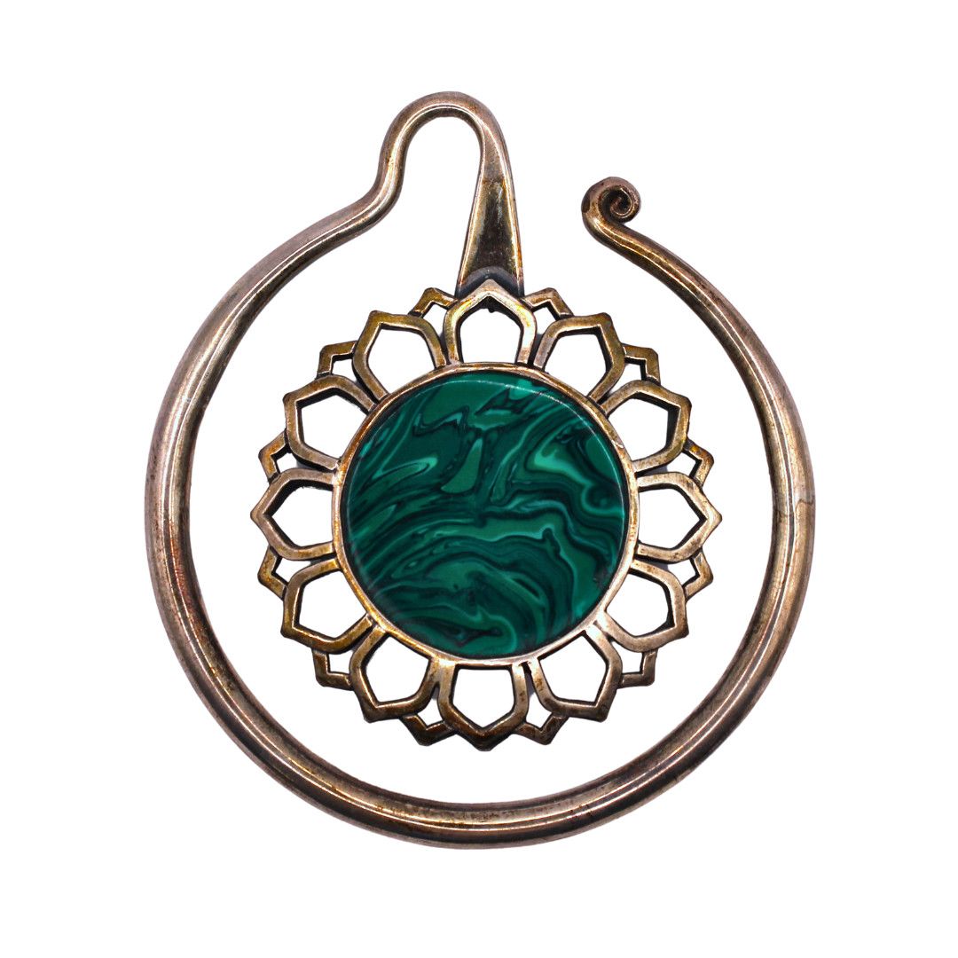 Eye of the Dandelion Silver w/ Malachite