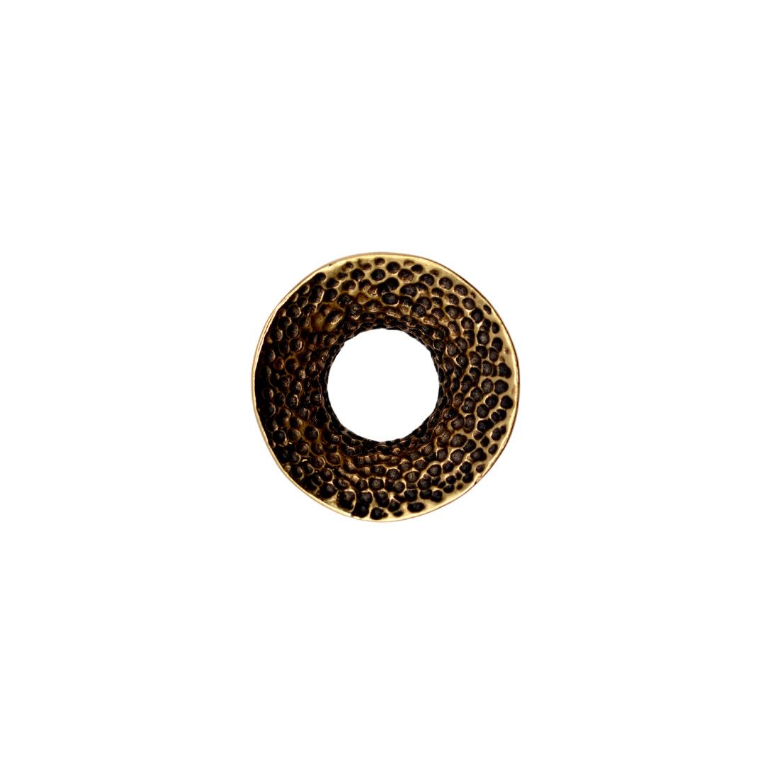 Textured Mayan Flare Eyelets, Size: 1/2, Color: Yellow Brass