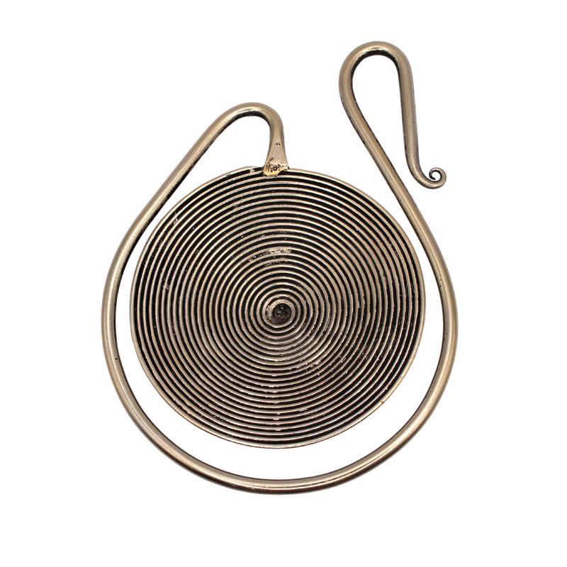 Spiral Gong Hooks White brass