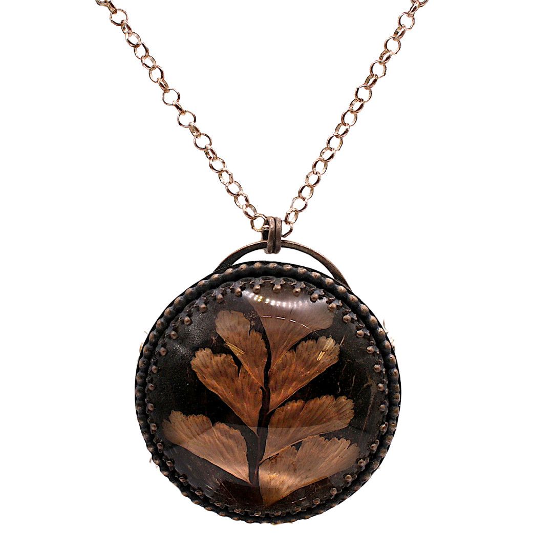 Maiden Hair Fern Pendant (NOT WATER TIGHT!)
