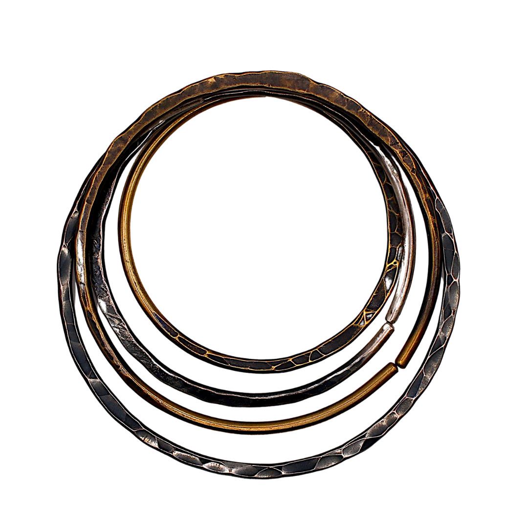 Stacking Hoop Set Mixed Metal
