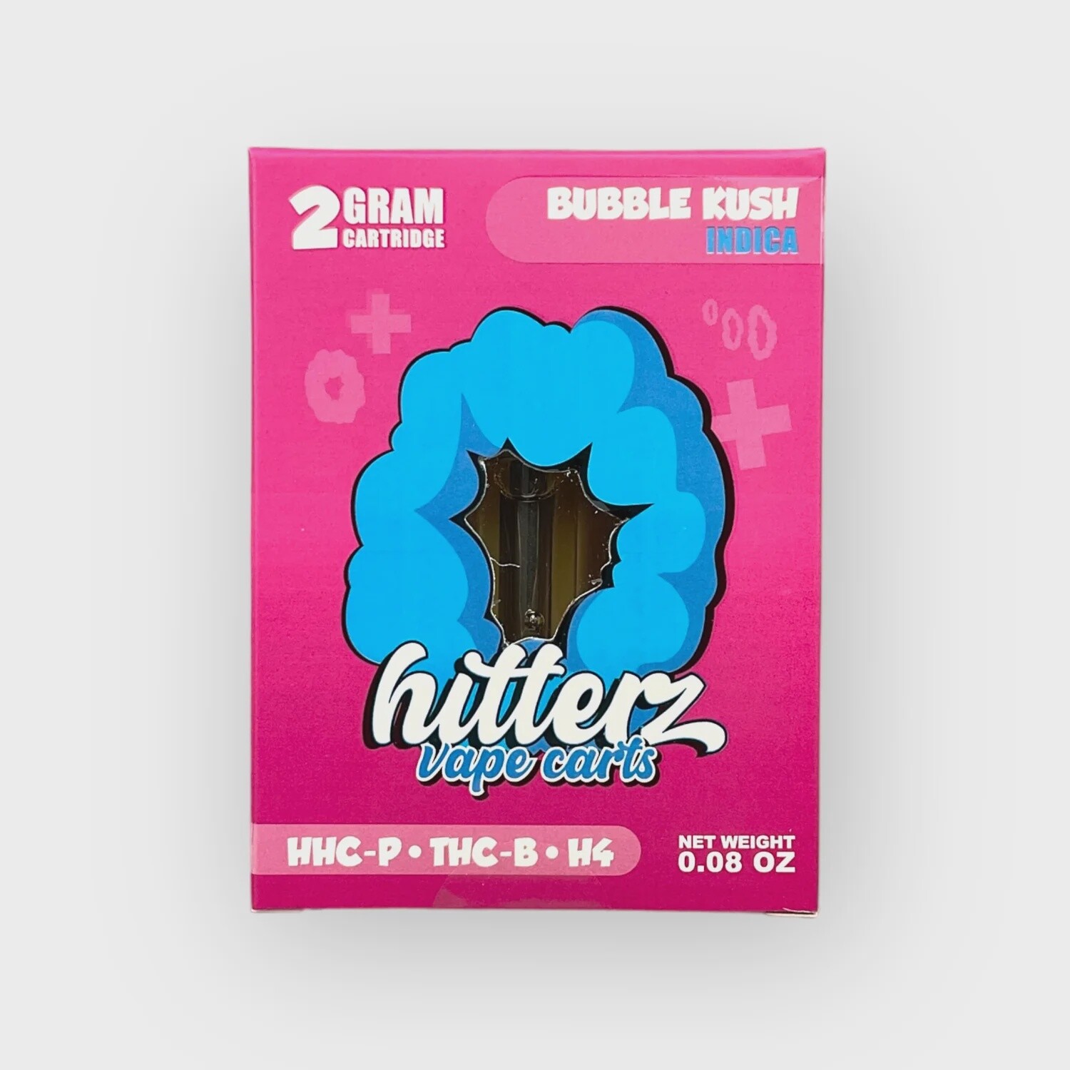 Hitterz 2g Cartridge, Flavor: Bubble Kush