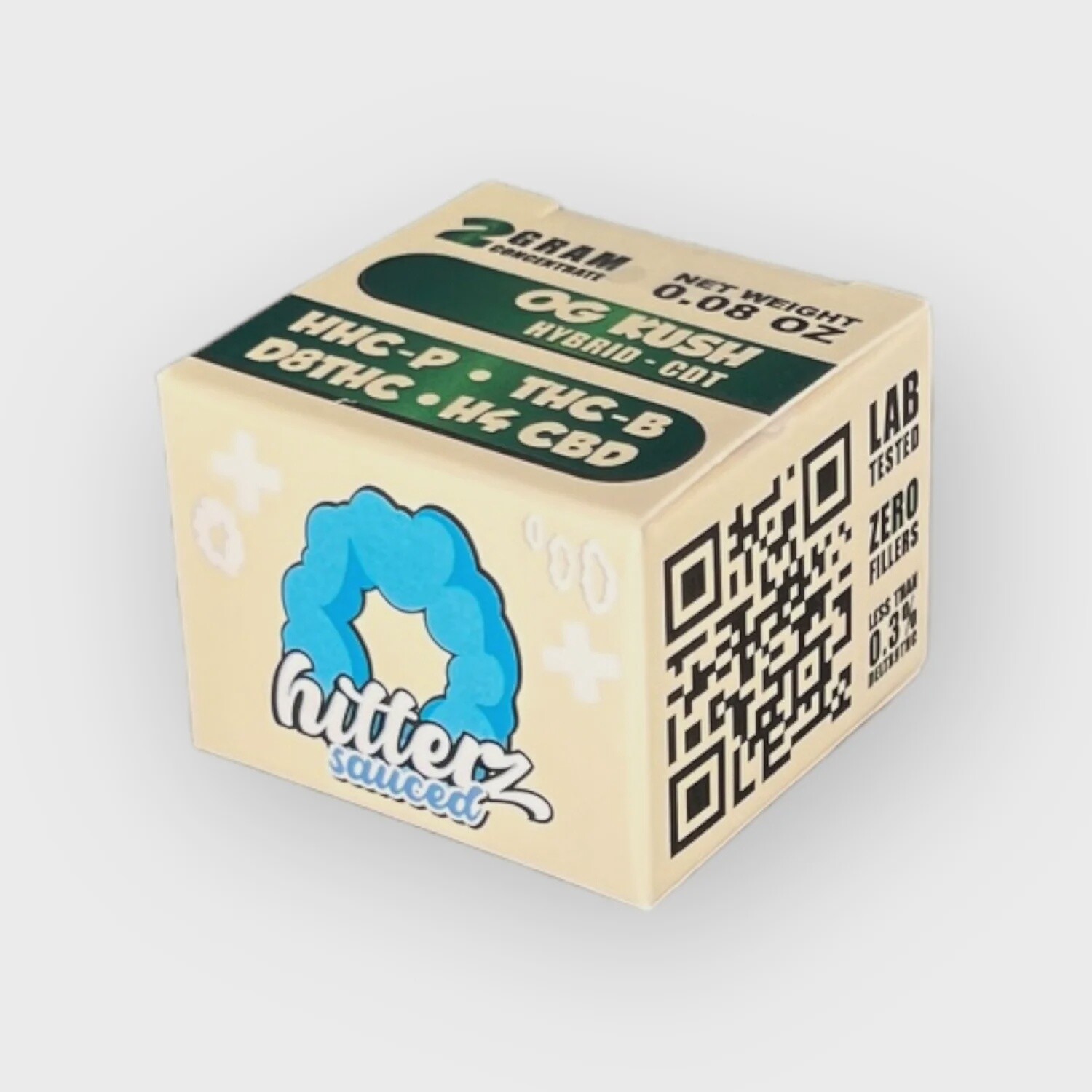 Hitterz Sauced 2g Concentrate, Strain: OG Kush