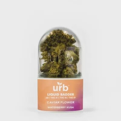 Urb Liquid Badder 7g Flower, Strain: Waterberry Kush