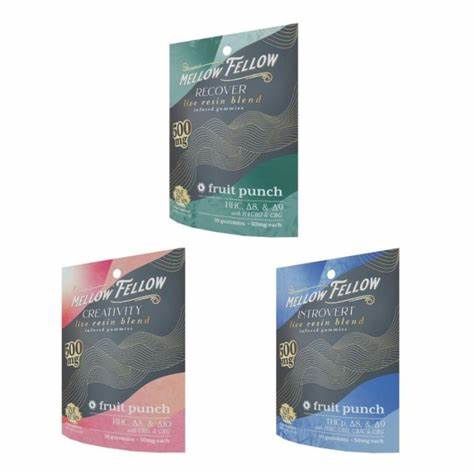 Mellow Fellow Live Resin Infused 500mg Gummies