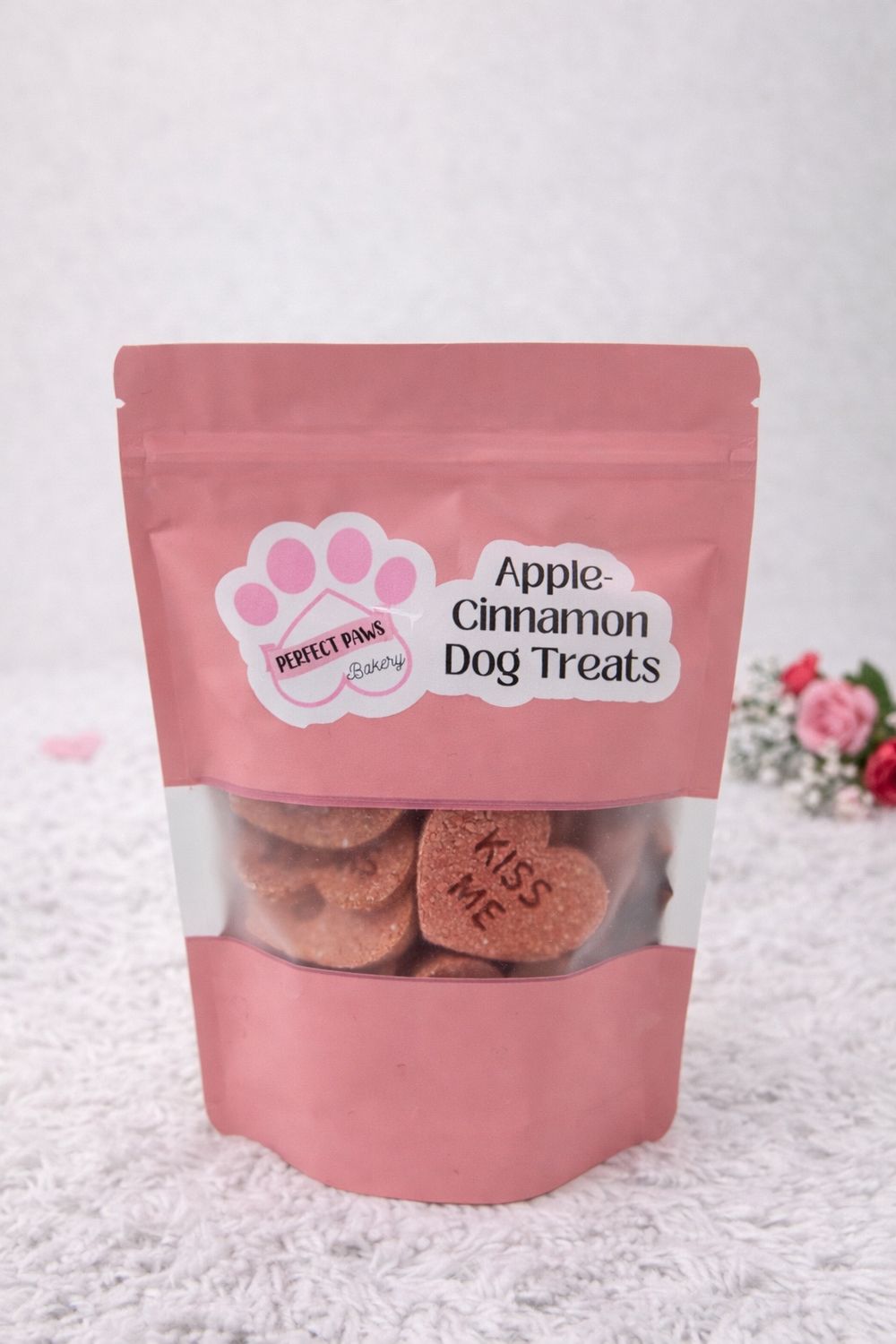 Valentine's Day Apple-Cinnamon Dog Treats