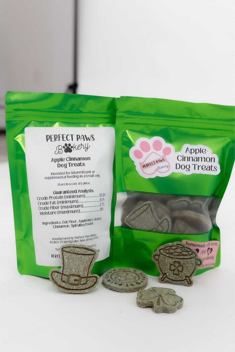 St. Patrick's Day Apple-Cinnamon Dog Treats