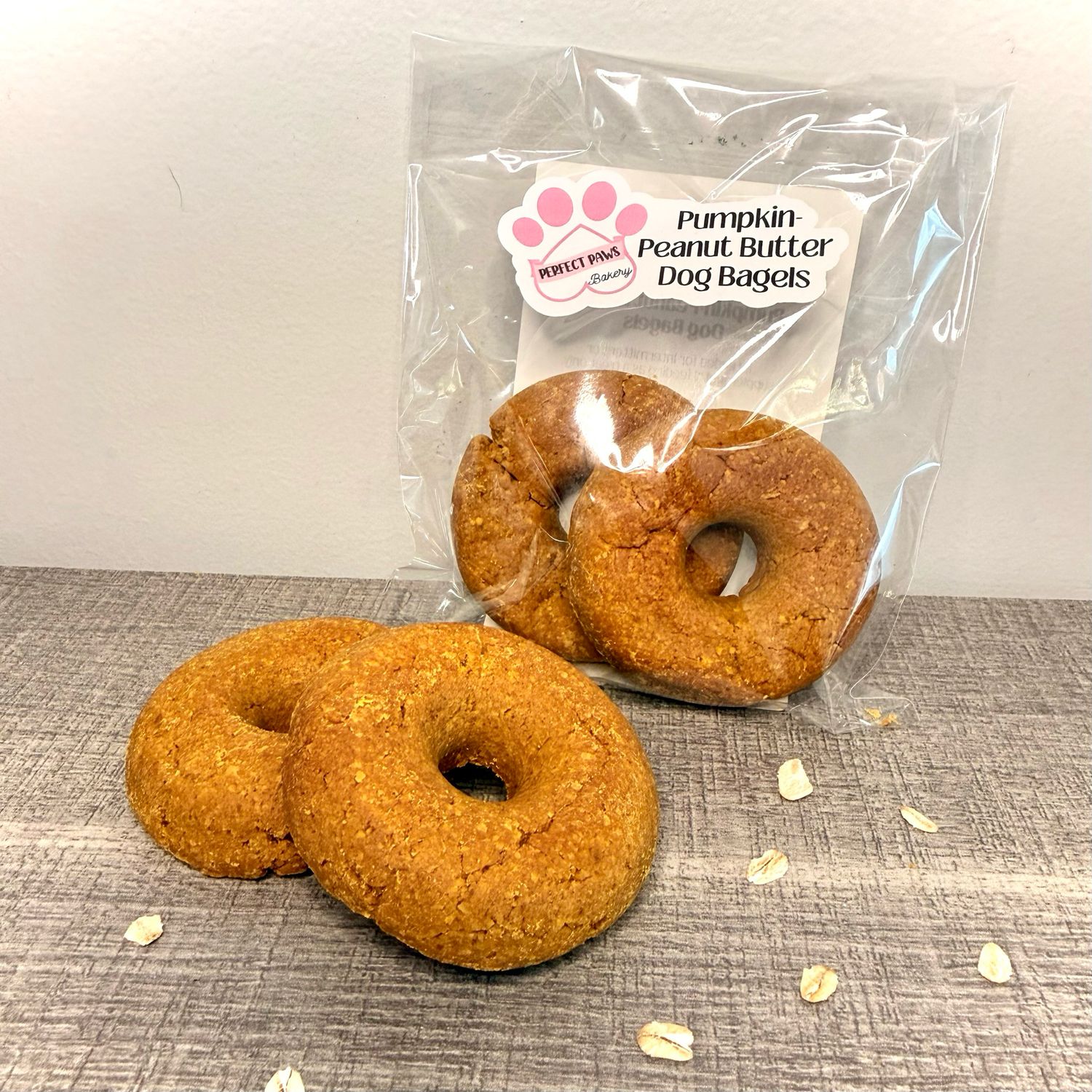 Pumpkin-Peanut Butter Dog Bagels