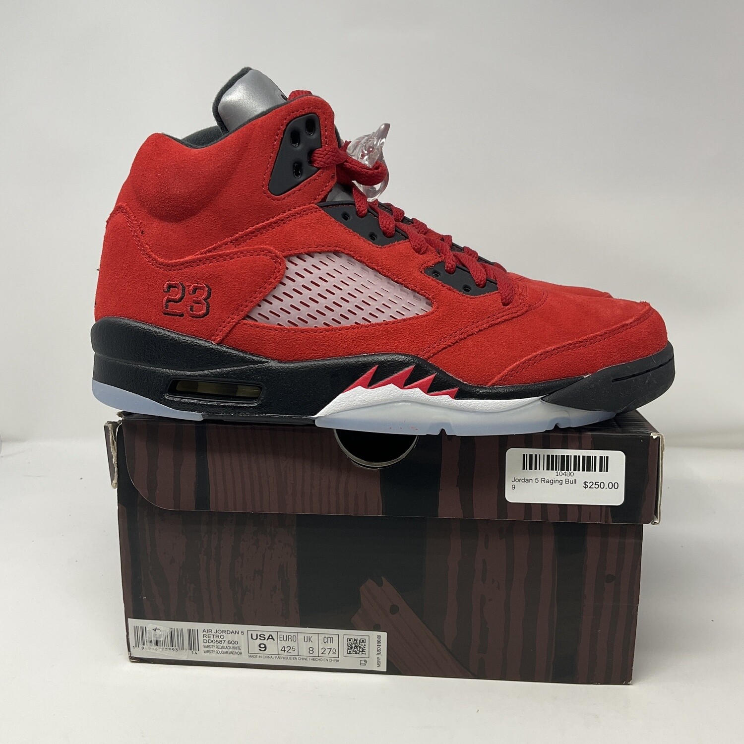 jordan 5 raging bull in stock