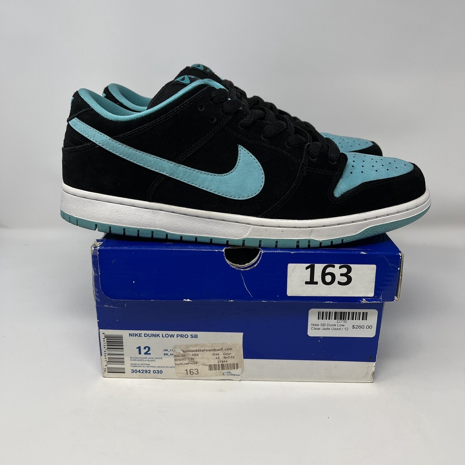 sb dunk low clear jade price