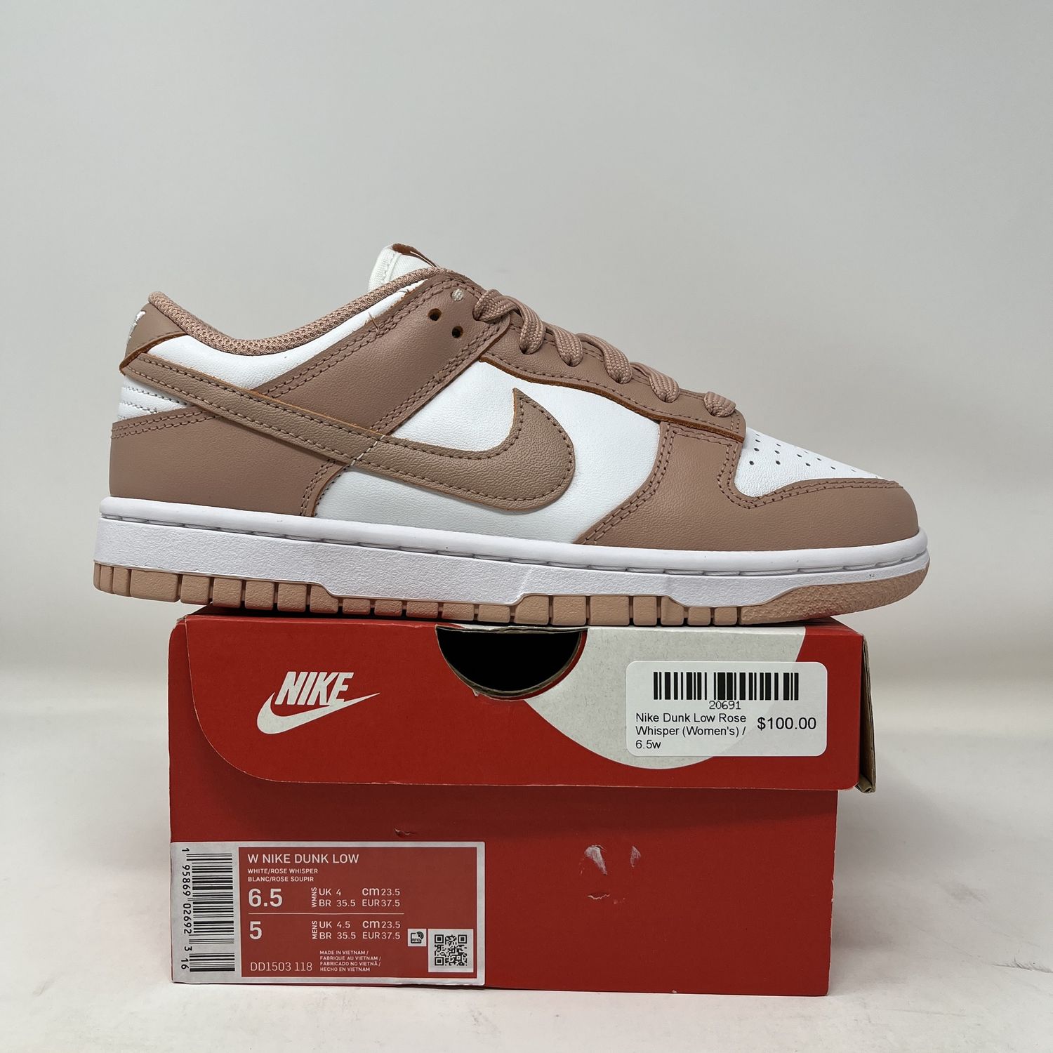 Dunk low Rose Whisper (Womens)
