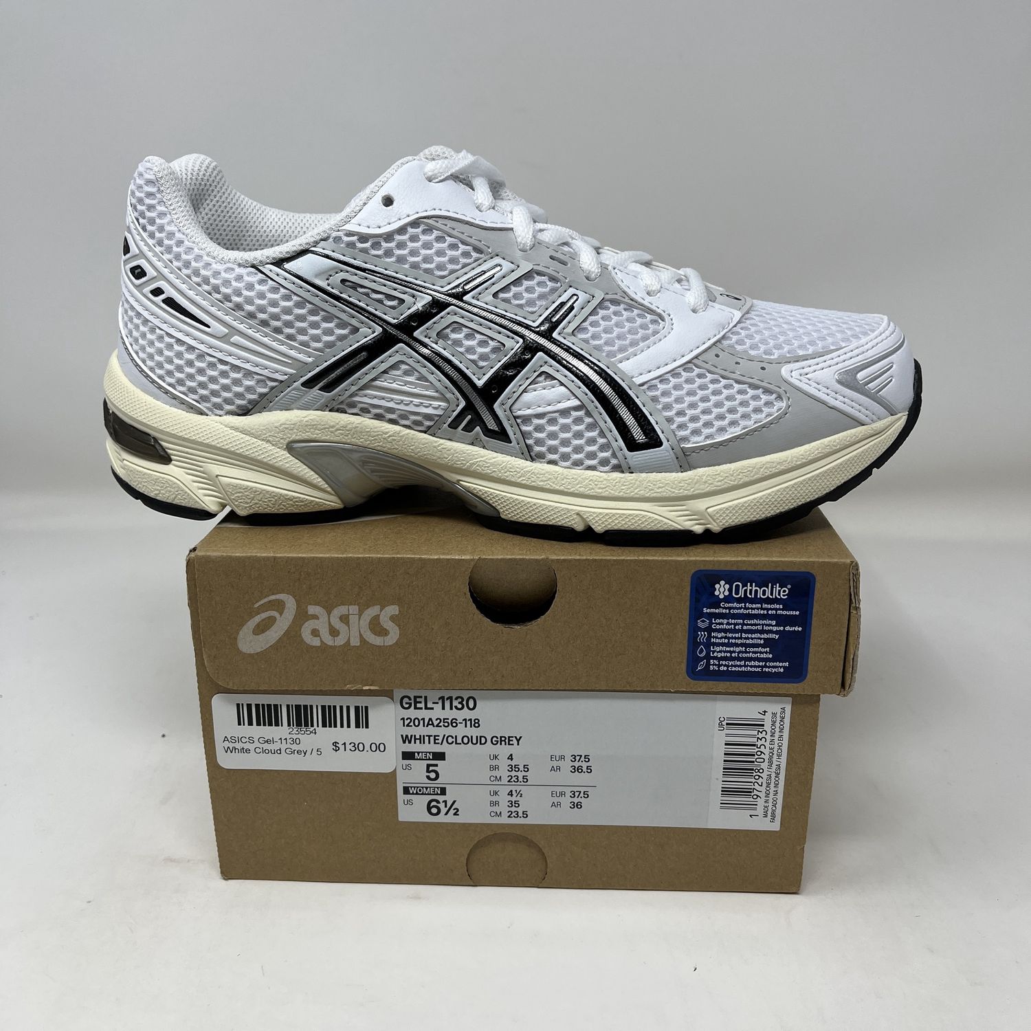 ASICS Gel-1130 White Cloud Grey