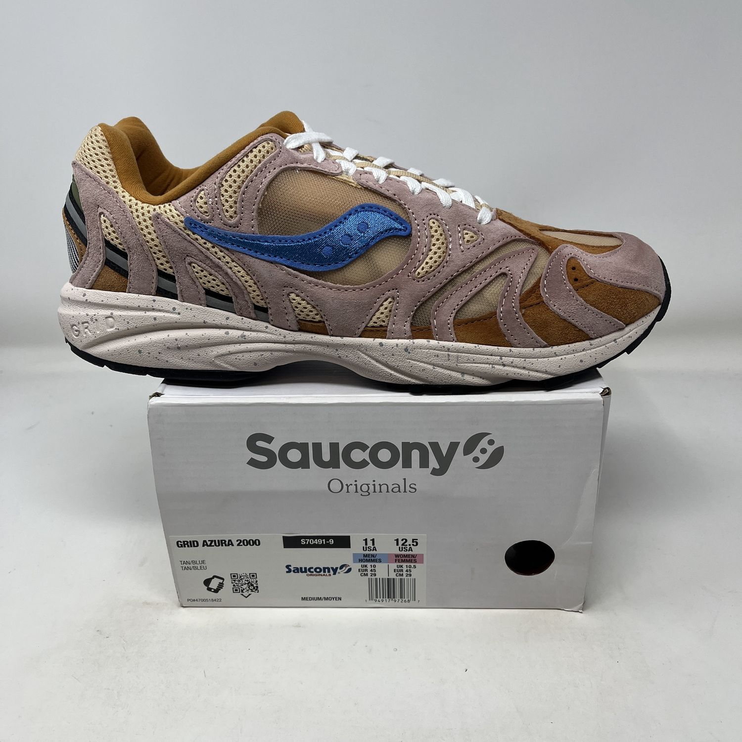 Saucony Grid Azura 2000 Tan/Blue