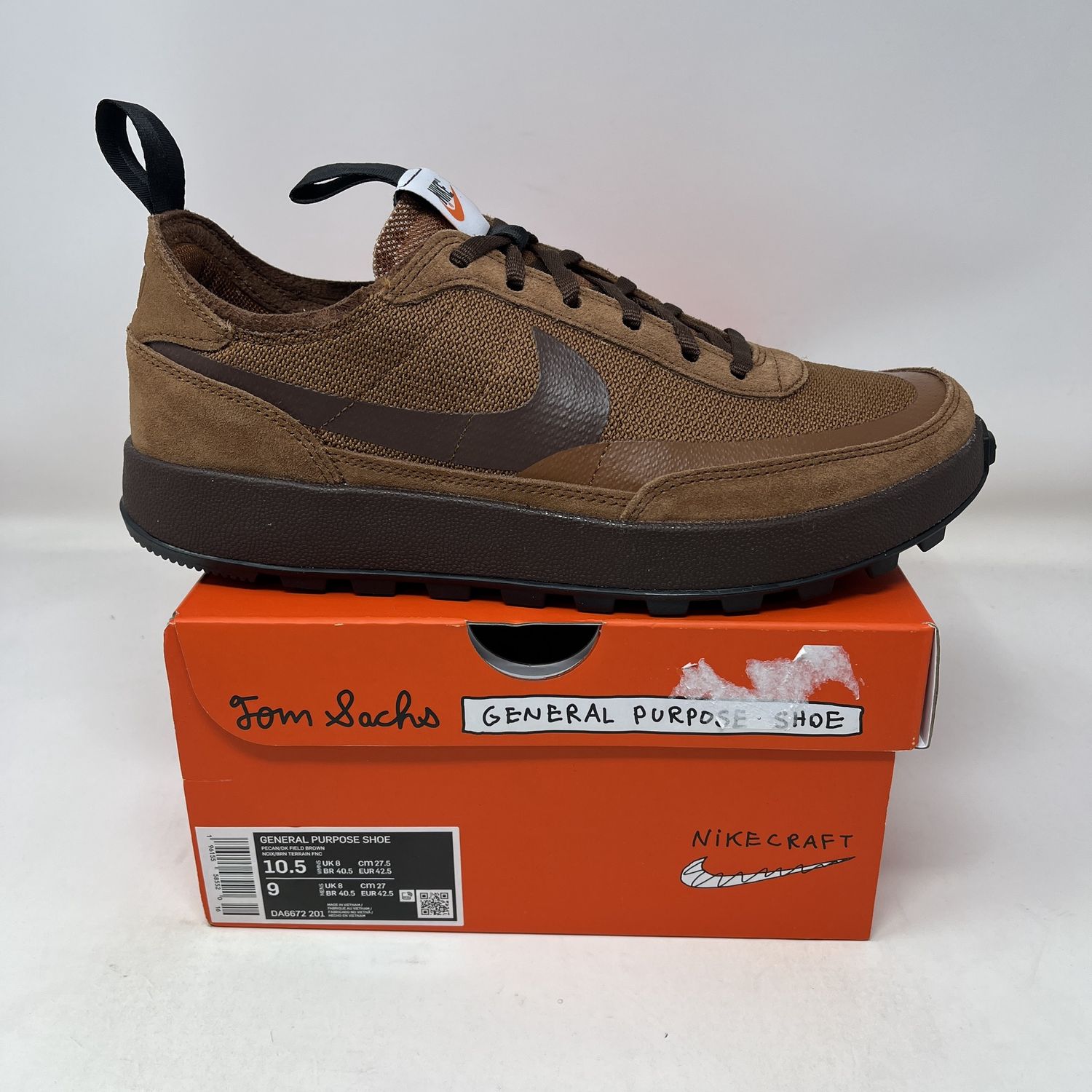NikeCraft General Purpose Shoe Tom Sachs Field Brown