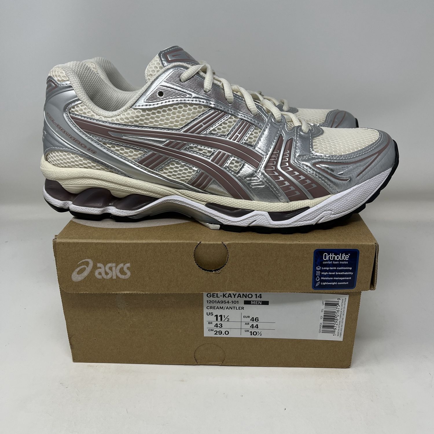 ASICS Gel-Kayano 14 Kith Cream Antler Used