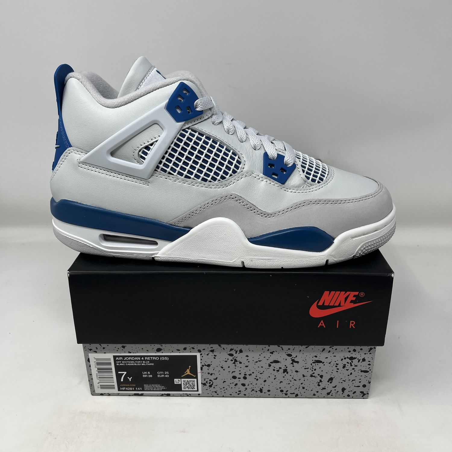 Jordan 4 Retro Military Blue (2024) (GS)