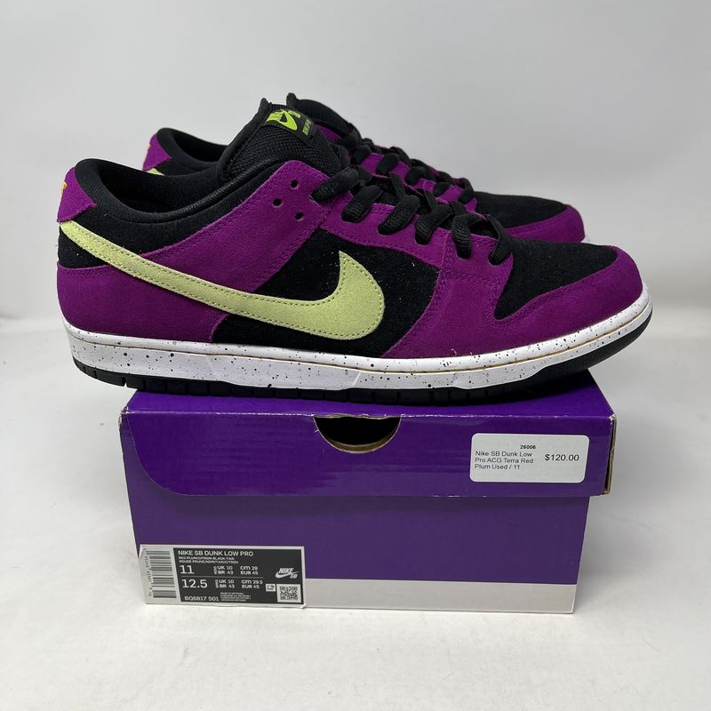 dunk low acg red plum