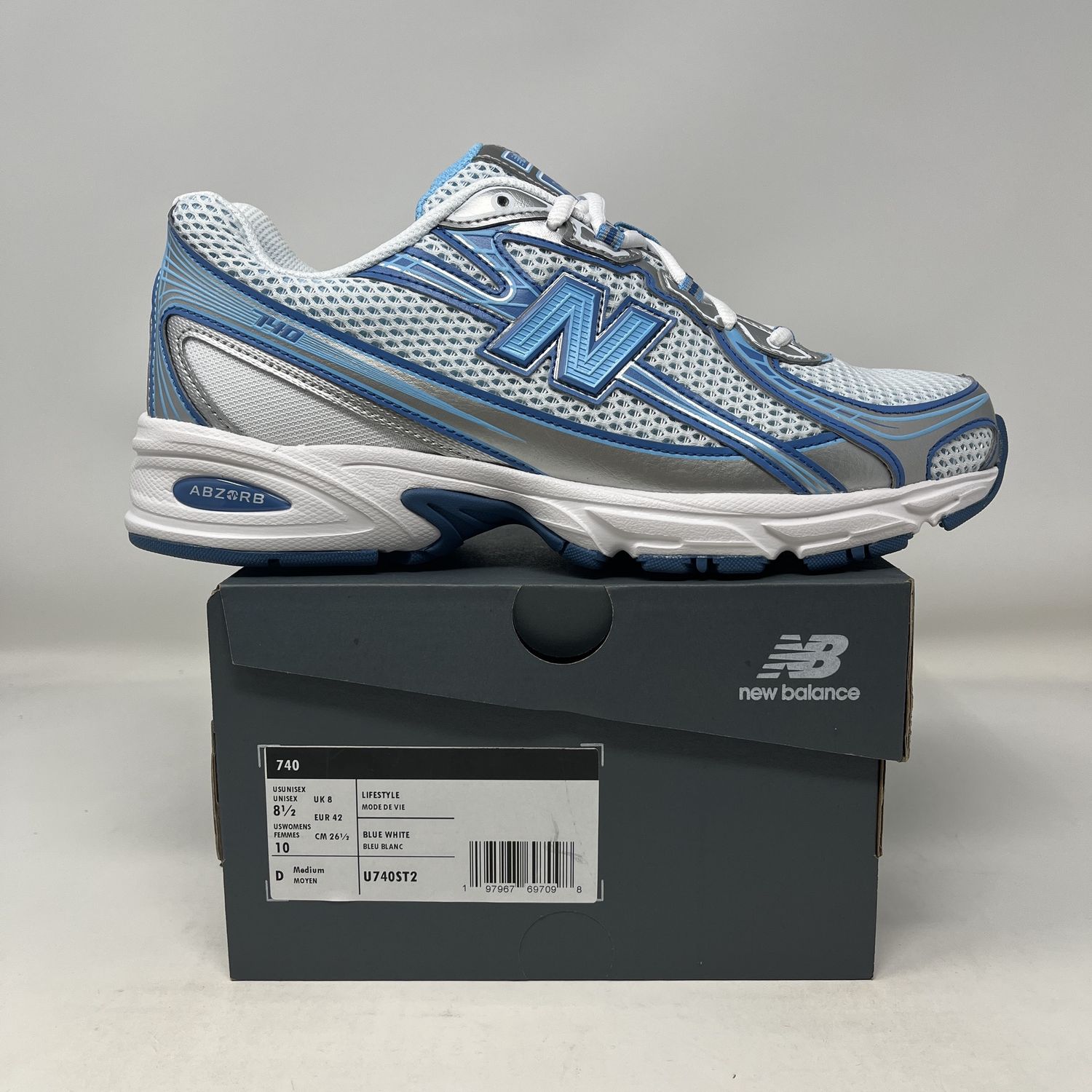 New Balance 740v2 Blue Agate White