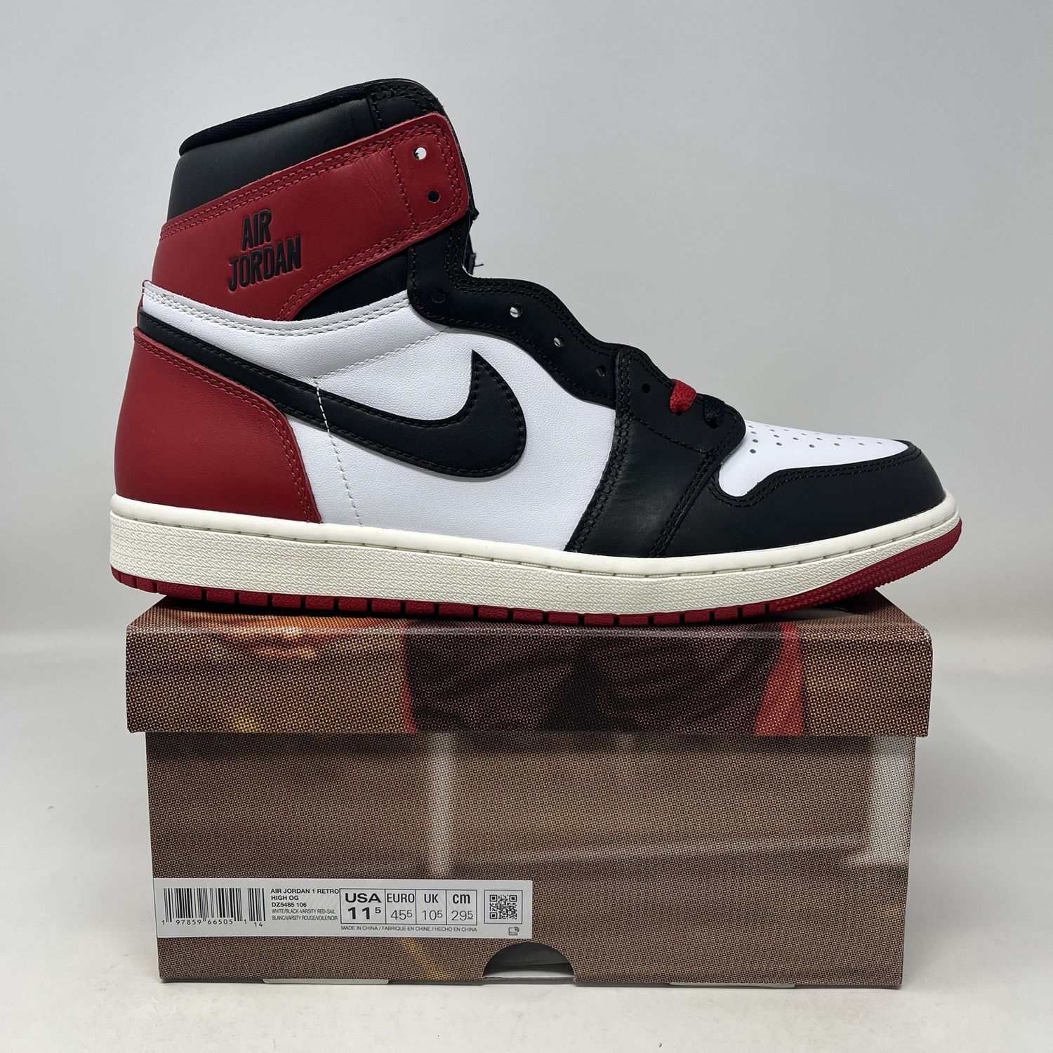 Jordan 1 Retro High OG Black Toe Reimagined