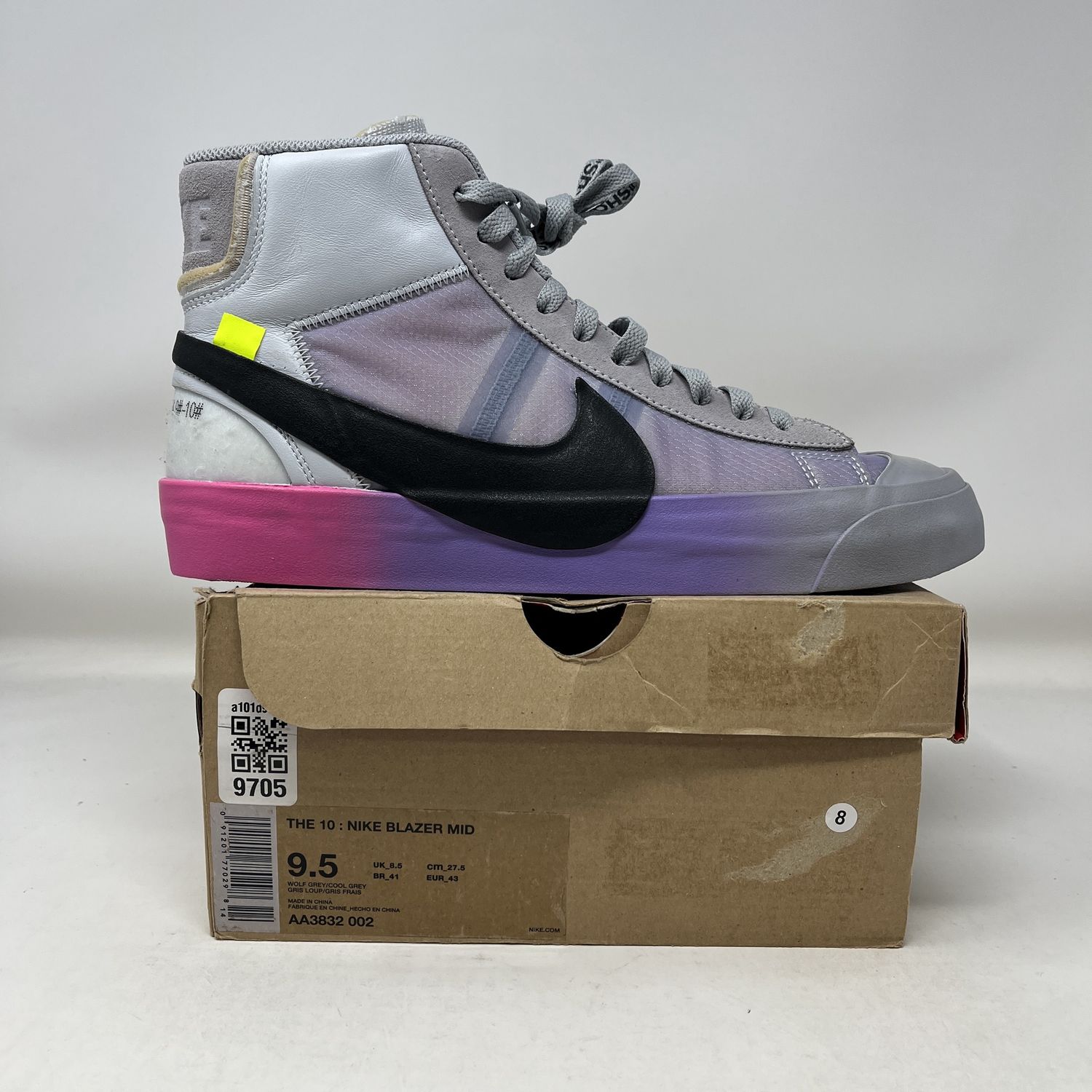 Nike Blazer Mid Off-White Wolf Grey Serena Queen