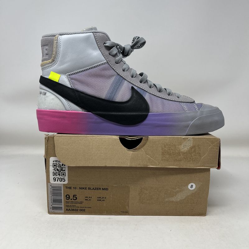 Nike Blazer Mid Off-White Wolf Grey Serena Queen