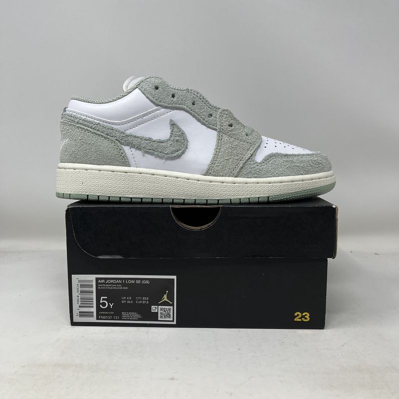 Jordan 1 Low SE White Seafoam (GS)