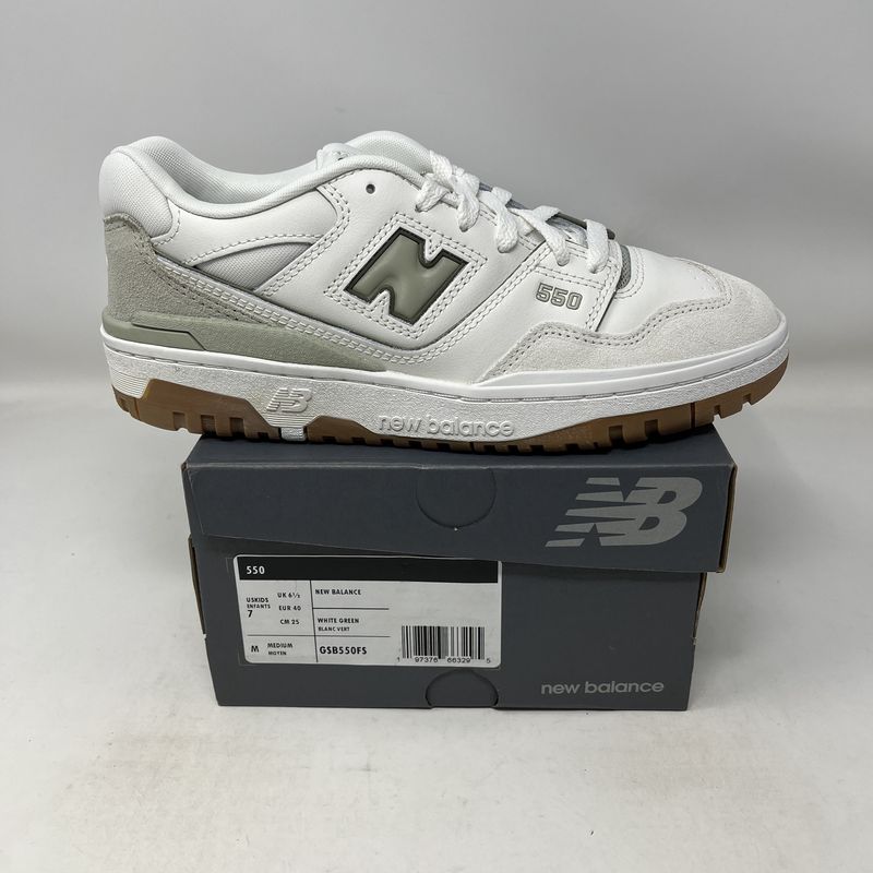 New Balance 550 White Olive Gum (GS)