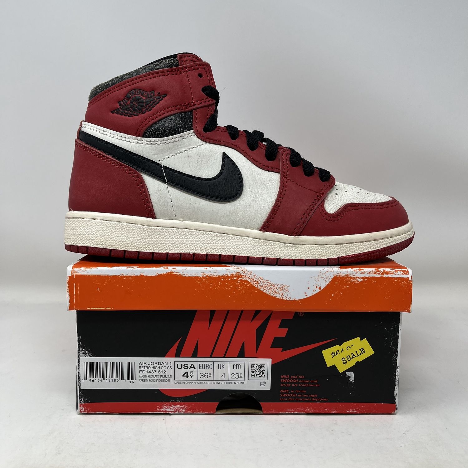 Jordan 1 Retro High OG Chicago Lost and Found (GS) Used