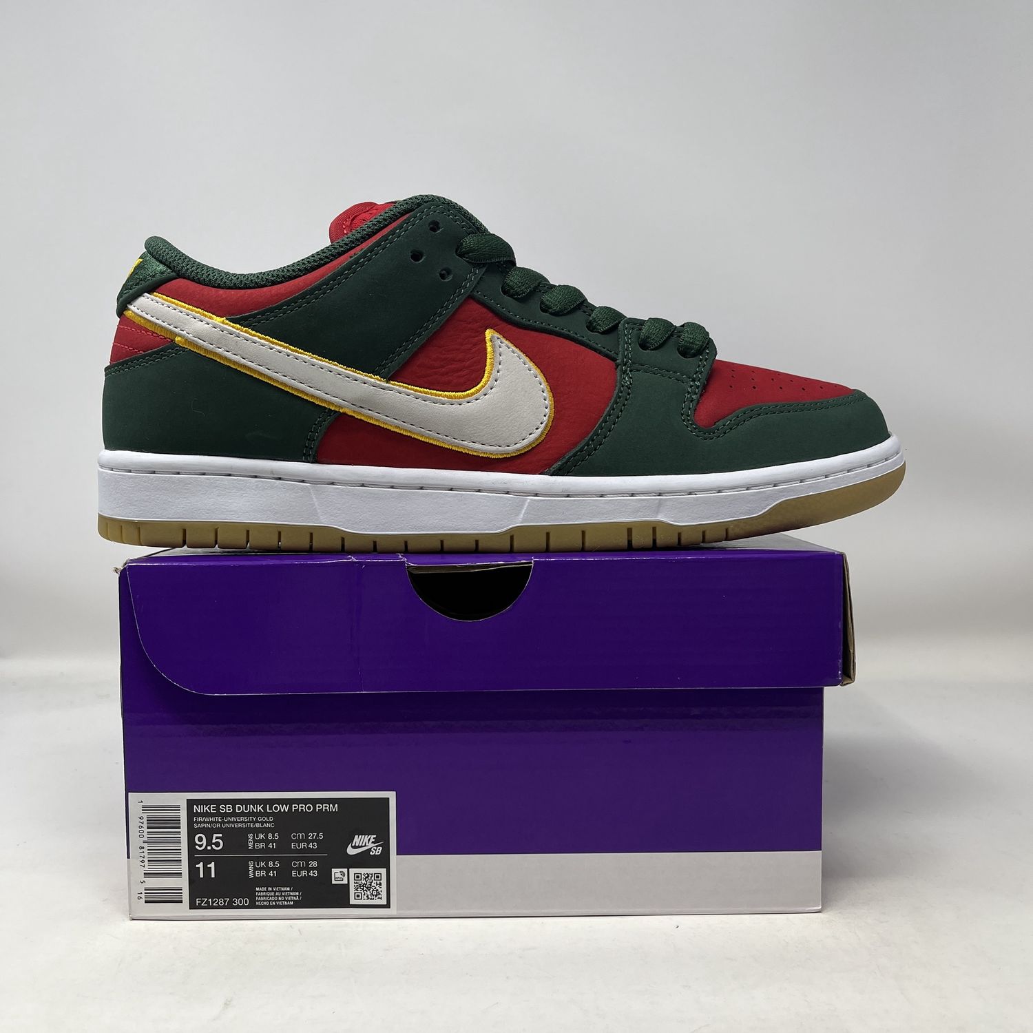 Nike SB Dunk Low Pro PRM Seattle Supersonics