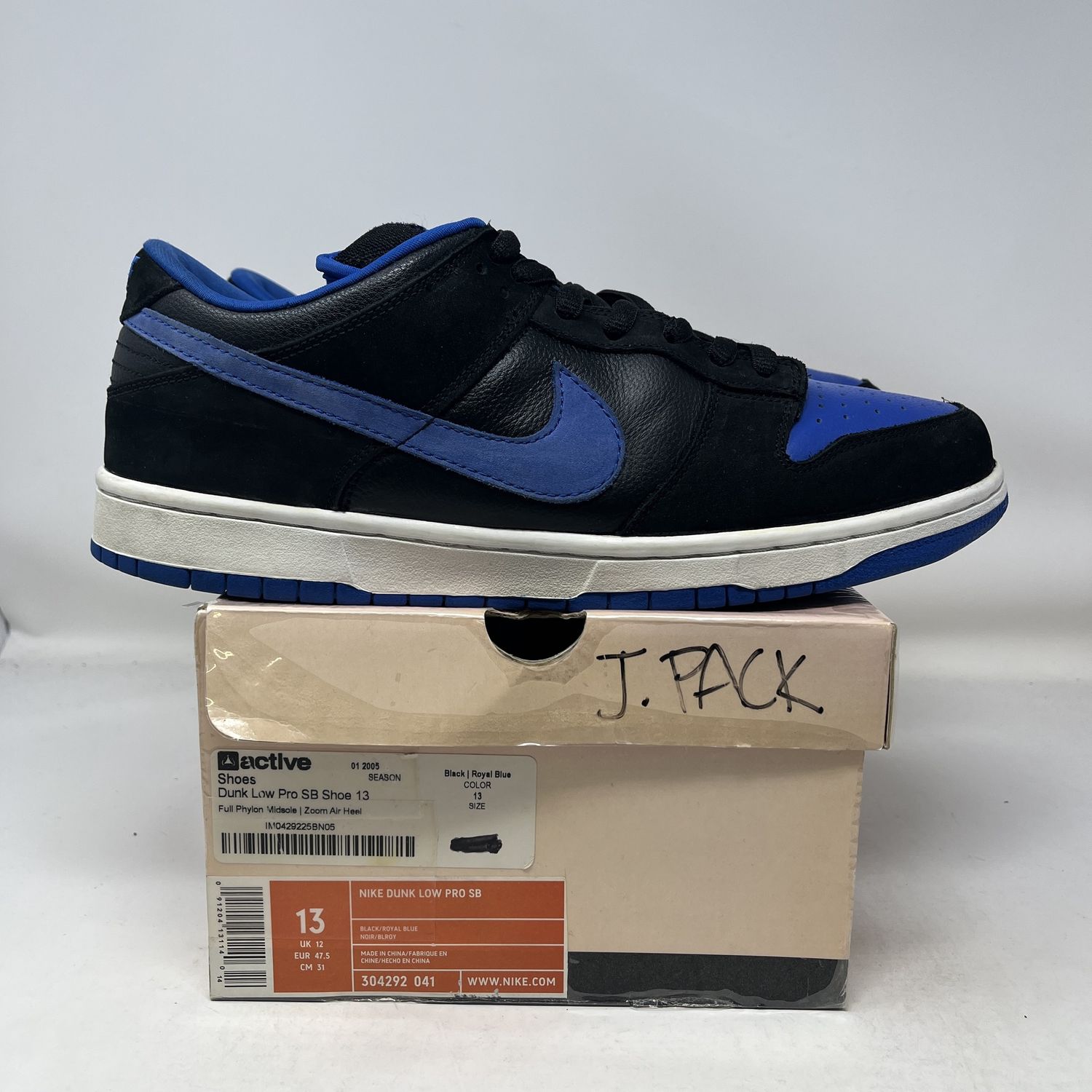 Nike SB Dunk Low J Pack Royal Used