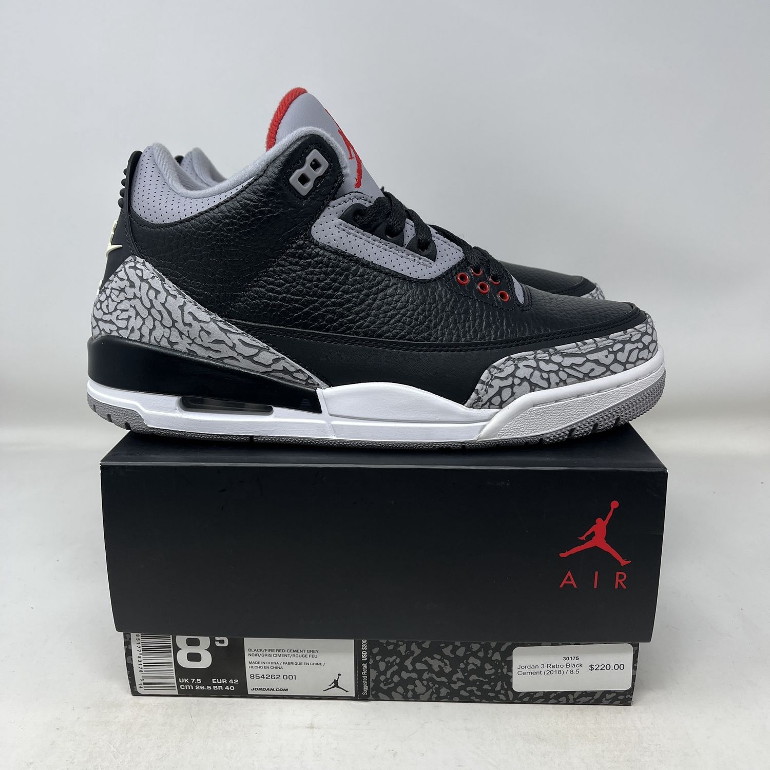Jordan 3 Retro Black Cement (2018)