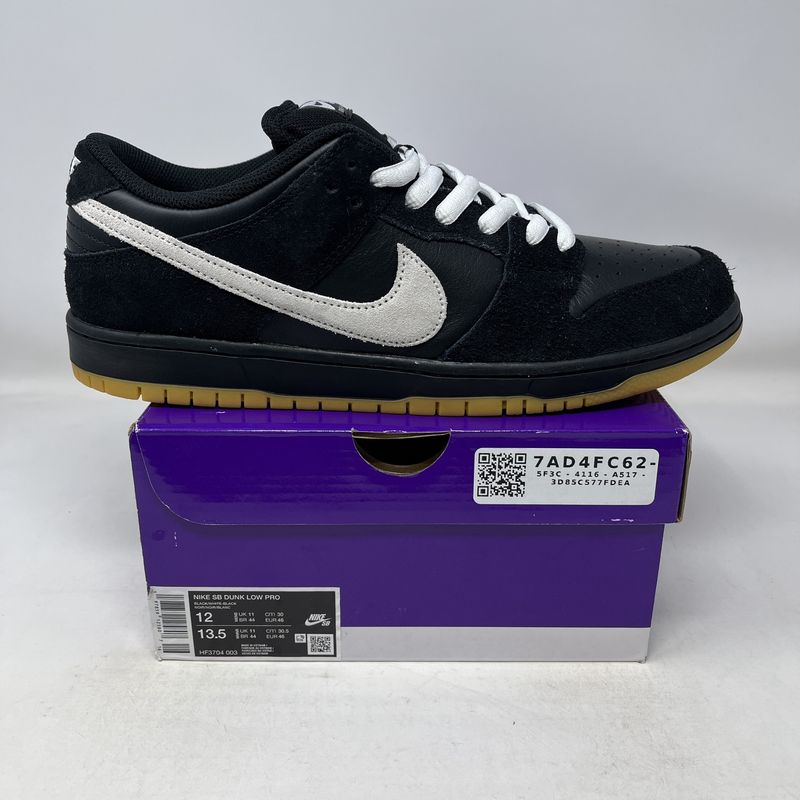 Nike Dunk Low Pro SB Black White Gum