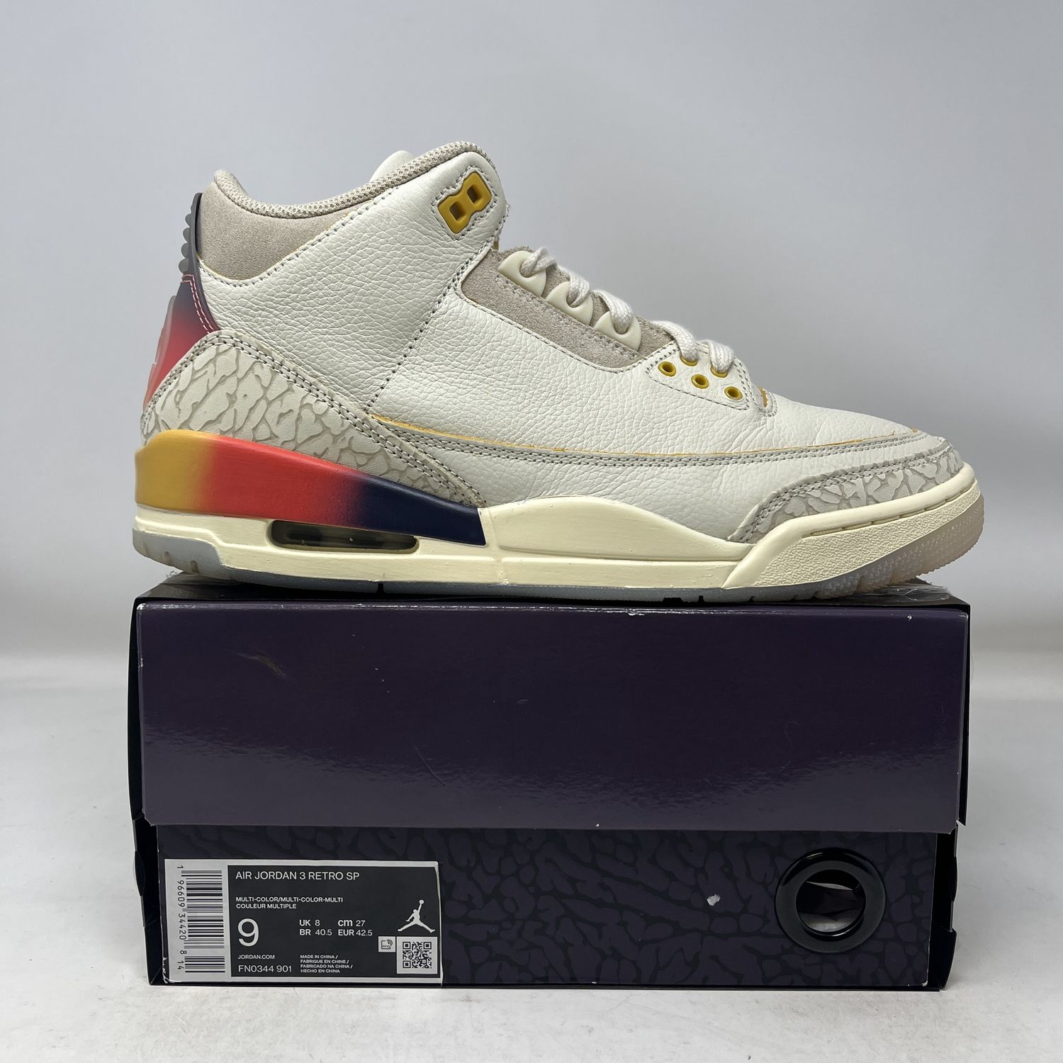 Jordan 3 Retro SP J Balvin Medellín Sunset Used