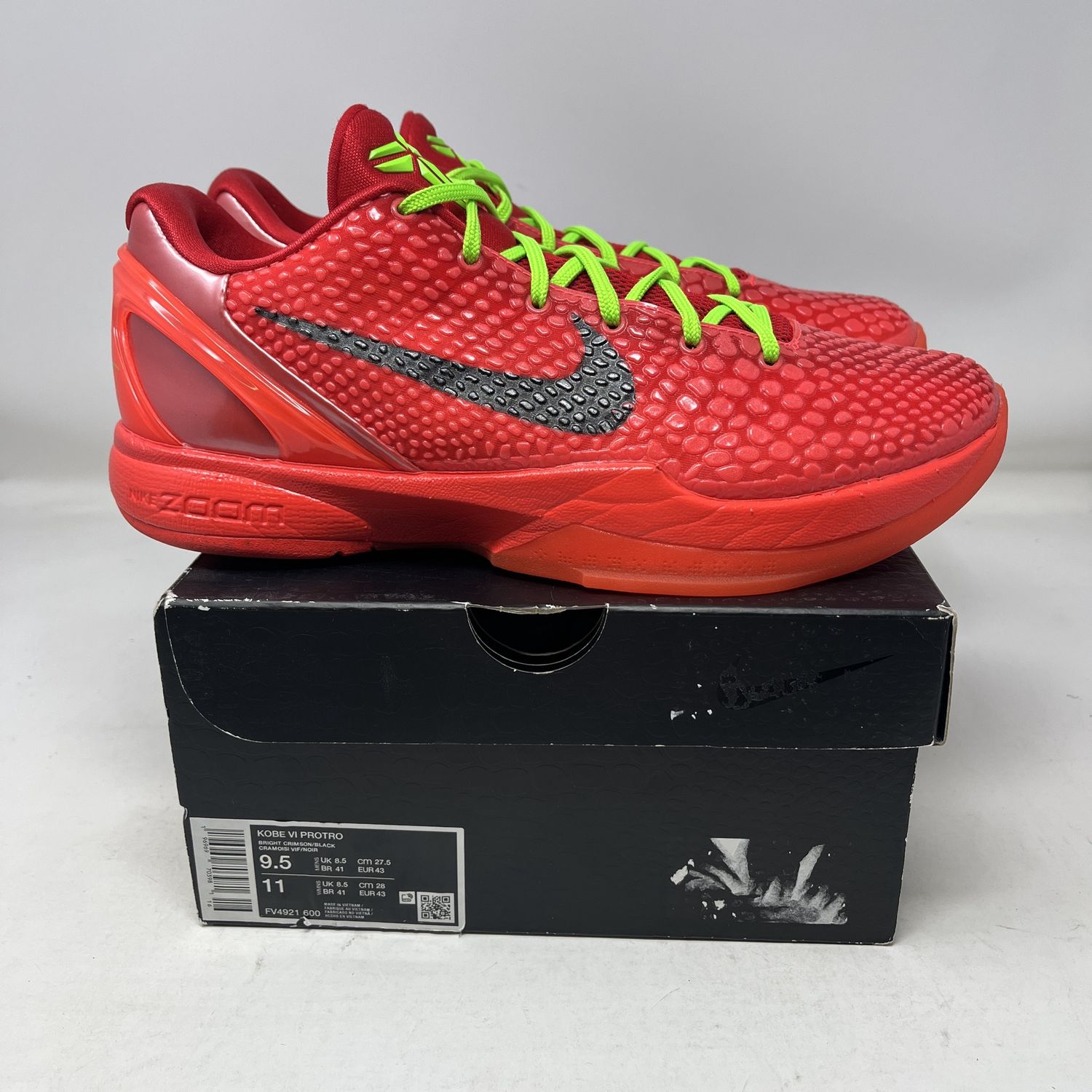 Nike Kobe 6 Protro Reverse Grinch (Used)