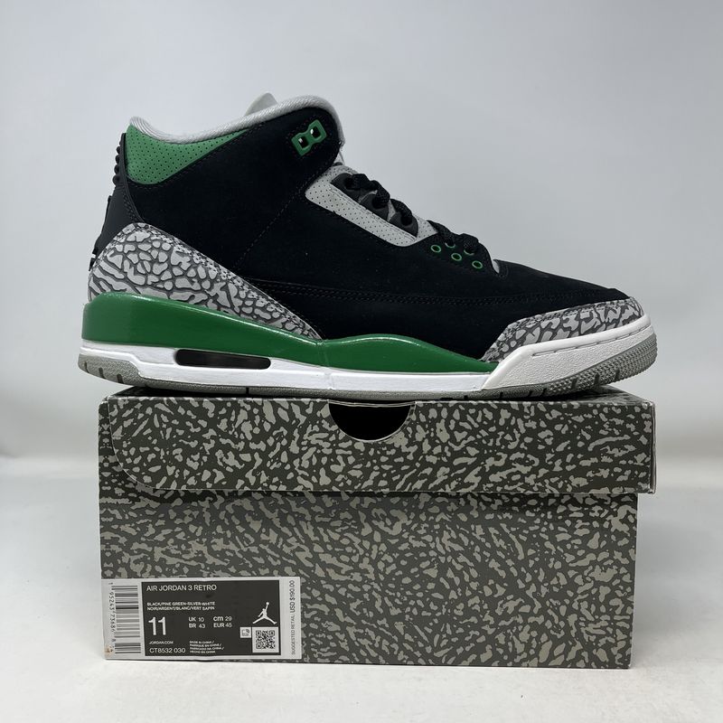 Jordan 3 Retro Pine Green Used