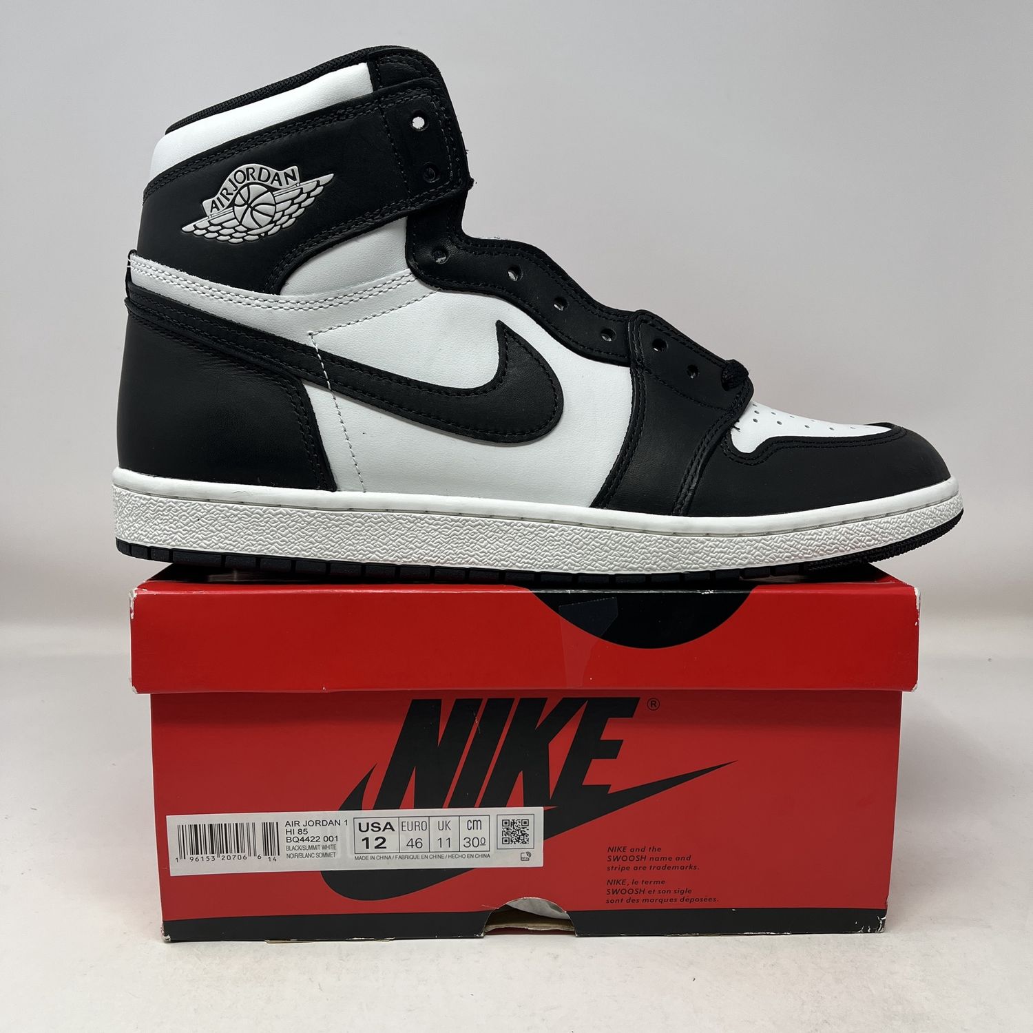 Jordan 1 Retro High &#39;85 Black White (2023)