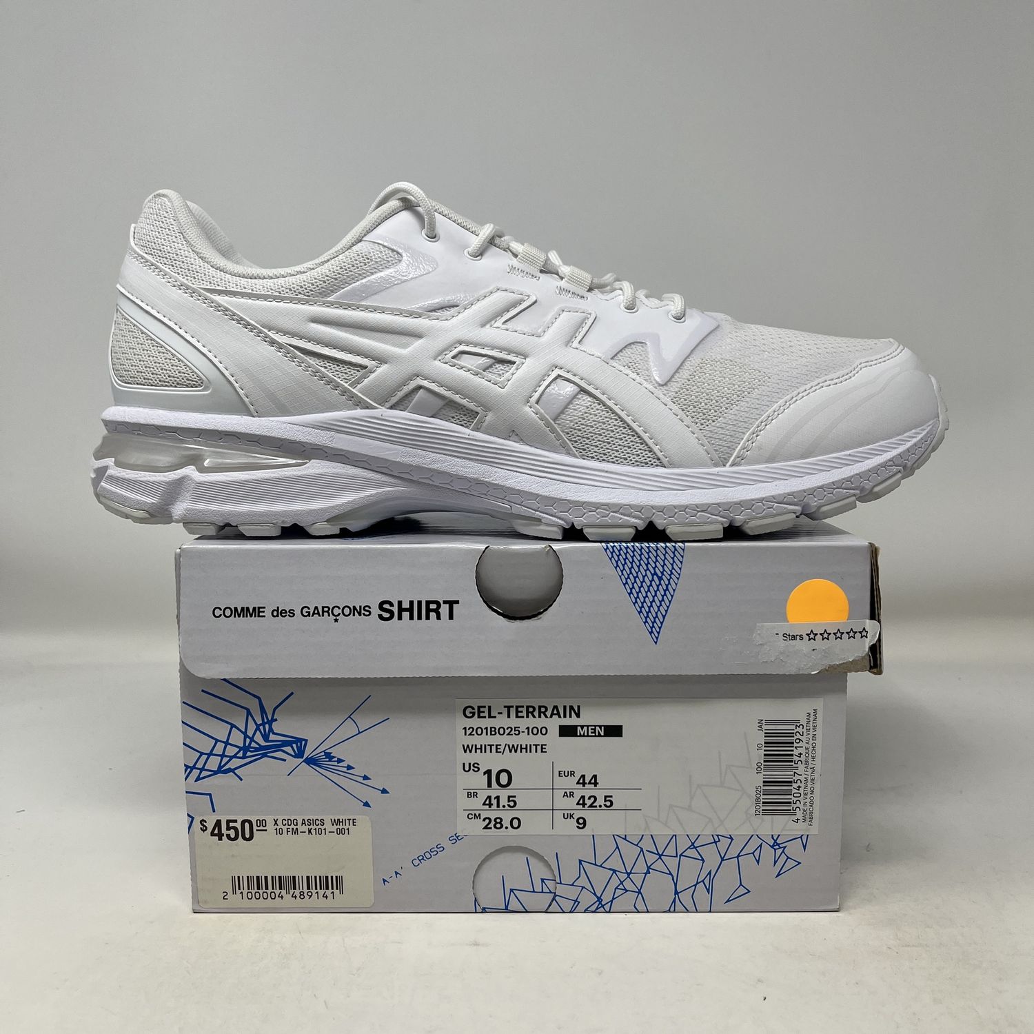Asics Mens Gel-Terrain X Comme des Garcons SHIRT White